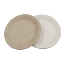 9 Inch Eco Friendly Biodegradable Disposable Bagasse Dinner Plates